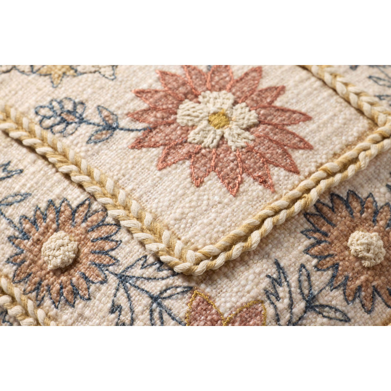 Coussin décoratif Loloi, Rouge / floral multi