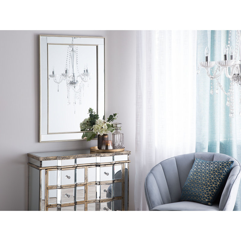 Ameesha Flat Wall Mirror, 91cm H x 51cm W