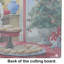 Planche à découper en verre Westie Christmas Cookies