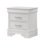 Mobilier de chambre à coucher 1 pièce à deux tiroirs de style glamour moderne en bois massif à finition de cristal et touffeté au diamant