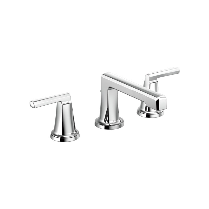 Levoir® Two-Handle Wall Mount Lavatory Faucet, Polished Chrome, High Lever Handle, 1.5
