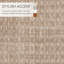  Tapis géométrique tissé à la machine en polypropylène / polyester doré / beige-1982736457
