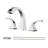 Widespread 2-handle Bathroom Faucet with Drain Assembly