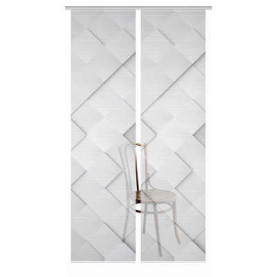 Semi Sheer Sliding Panel Pair