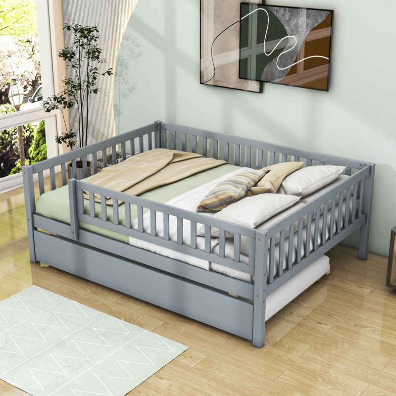Idonna Daybed with Trundle, Gray, Full / Double