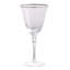 Élégants verres à vin Felicity avec rebord argenté, ensemble de 4, parfaits pour les toasts festifs et les occasions spéciales
