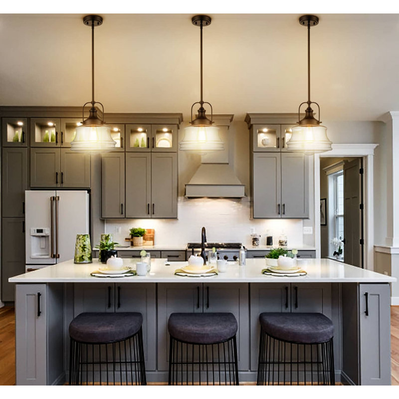 Aahaan 1 - Light Matte Black Schoolhouse Pendant