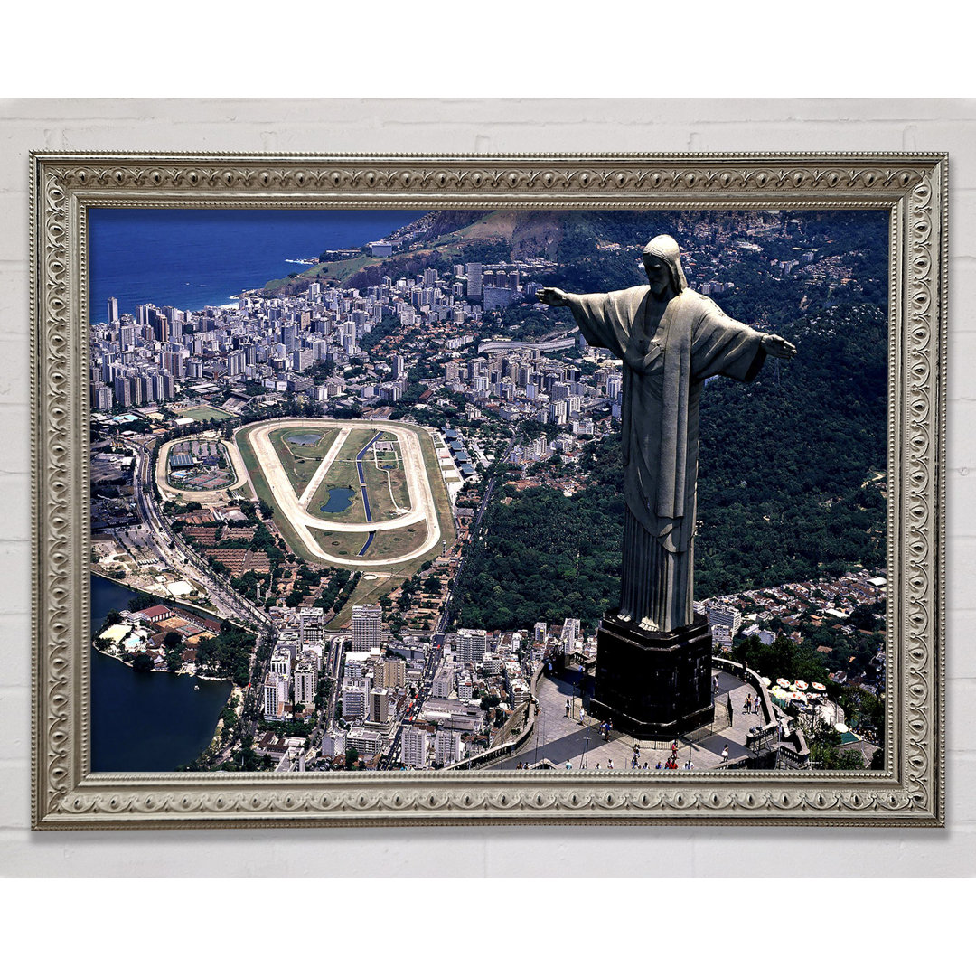 Christus-Erlöser-Statue Rio De Janeiro Brasilien - Einzelne Bilderrahmen Kunstdrucke