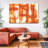 Orange Abstract Canvas Print-598247701
