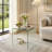 Tempered Clear Bent Glass SideTable