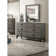 Meuble de chambre à coucher de style moderne avec commode 1 pièce seulement avec poignées à 6 tiroirs