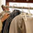 Coat Rack Swivel Wheels Large Capacity Drawer
