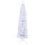 Arbre de Noël artificiel blanc 7,5 pi avec base en métal pliable