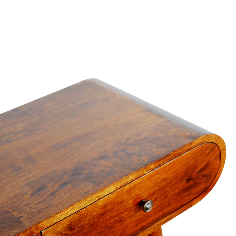 Simple & Elegant Appearance Console Table Wood Table Top,Leisure Coffee Table, Brown