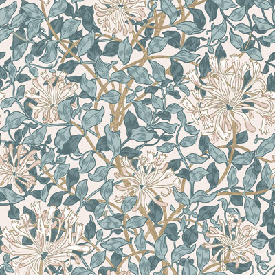 William Morris at Home 10m x 52cm Texture Matte Wallpaper Roll