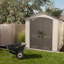 Lifetime 7 Ft. x 7 Ft. High-Density Polyethylene Outdoor Storage Shed with Steel-Reinforced Construction