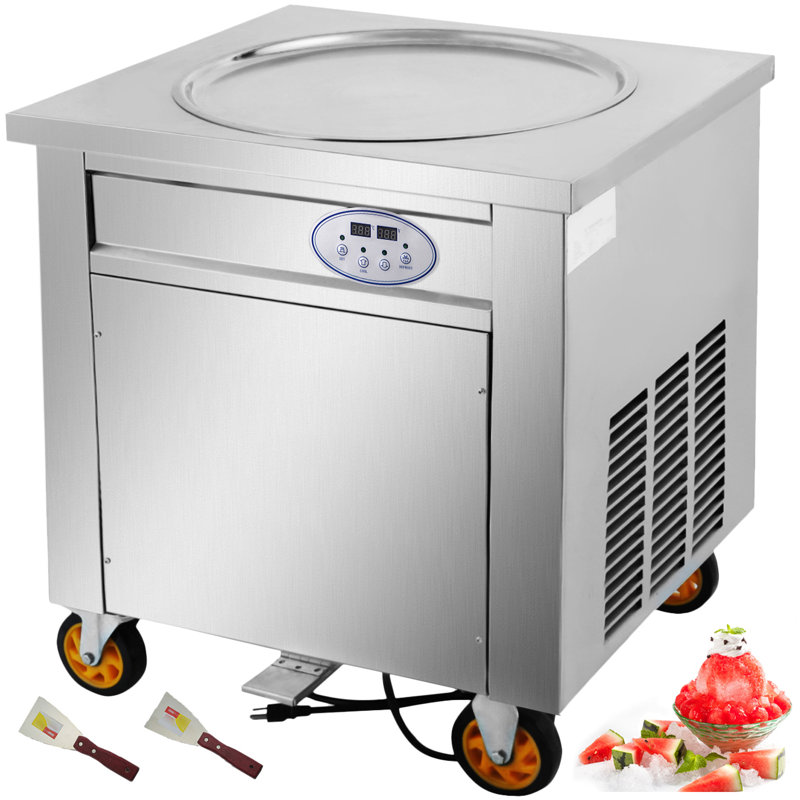 Commercial Ice Roll Maker, 1800W Fried Yogurt Cream Machine, Fried Ice