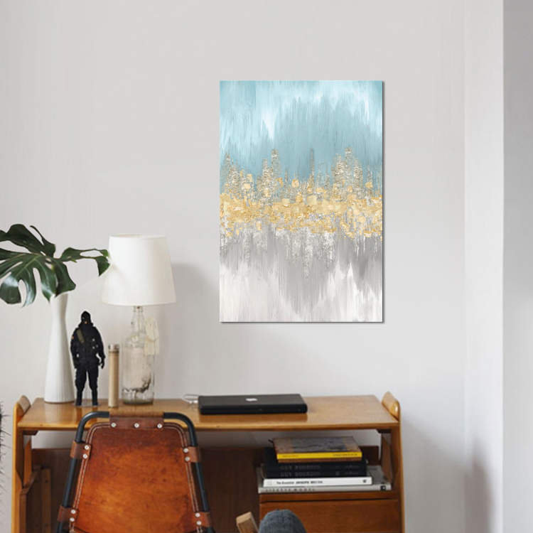 « neutral wave lengths ii », impression sur toile, H 60 po x l 40po x P 1,5 po, Toile tendue, Pas de tapis