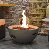 Nantucket 27" Liquid Propane Concrete Fire Bowl