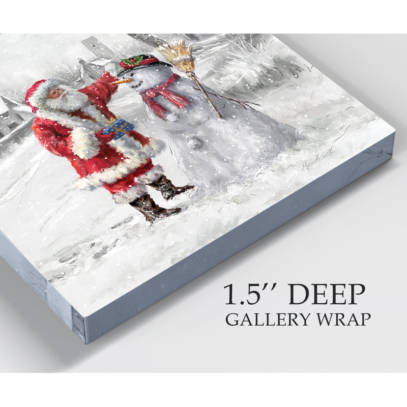 «Festive Frosty», impression sur toile tendue, H 32 po x l 32 po x P 1 po