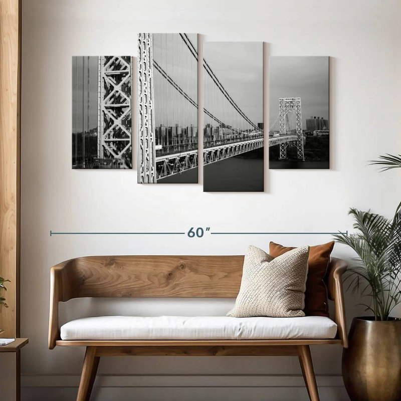 Lilie BW George Washington Bridge, H 32 po x l 52 po
