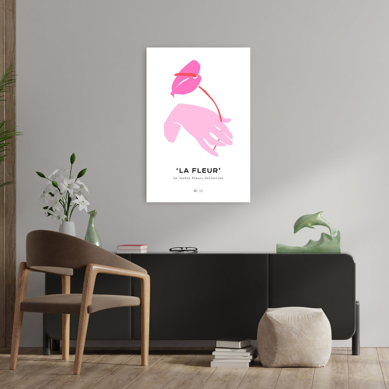 Lafleurno15 Contemporary Wall Art Print 1 Piece Wrapped Canvas Wall Art, 91.44cm H x 60.96cm W