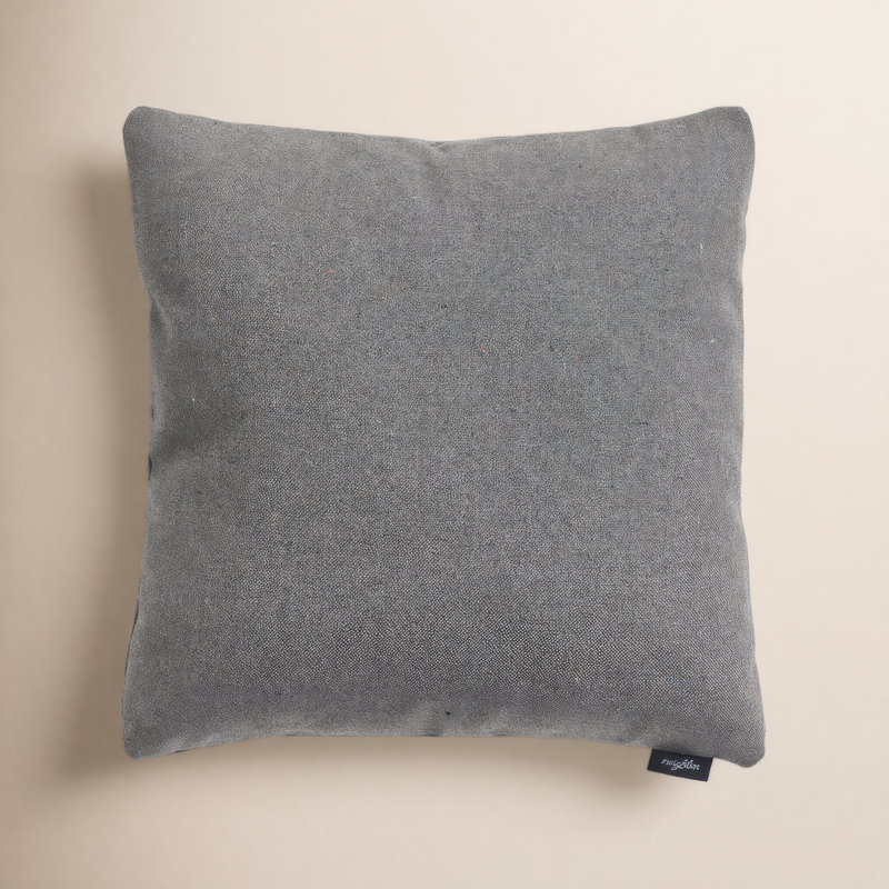 Crosshatch Sunbrella® Outdoor Throw Pillow, 20"H x 20"W, Square, Graystone