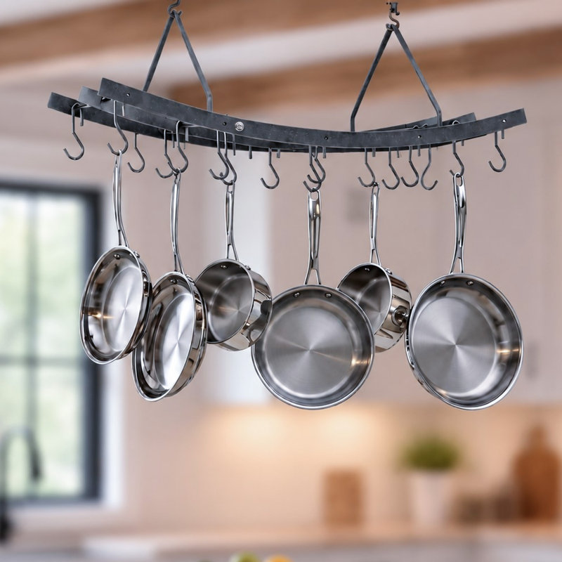 Premier Handcrafted Hanging Pot Rack