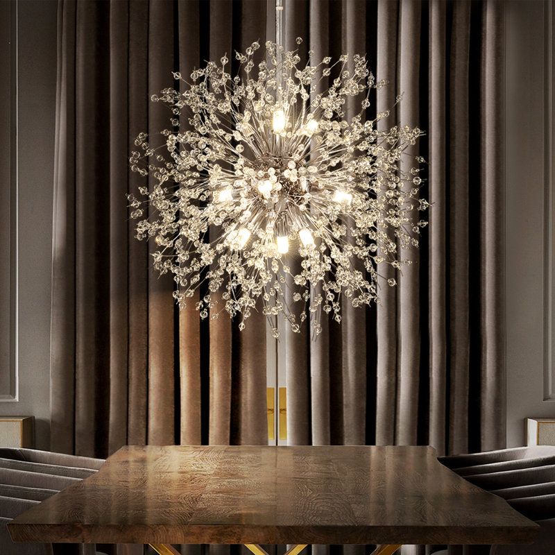 9 - Light Sputnik Chandelier, Chrome
