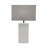 Vaughn Cement Stone Gray Table Lamp with Square Shade