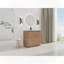 Meuble-lavabo autoportant avec lavabo en céramique et portes à fermeture douce