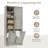 Bathroom Storage Cabinet With Doors, Drawers & Tilt-Out Laundry Hamper, Freestanding Style, Oak Finish | Gift Idea-1326734779