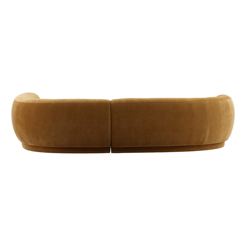 Lake Chaise Sectional Ochre LAF, Right Hand Facing