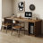 Dark Walnut Rectangular Solid Wood Writing desk-377118117