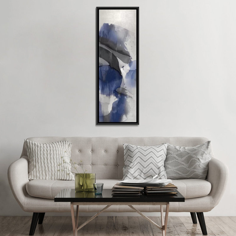 « cascade iii », impression sur toile, H 36 po x l 12 po x P 1,5 po, Toile encadrée noire
