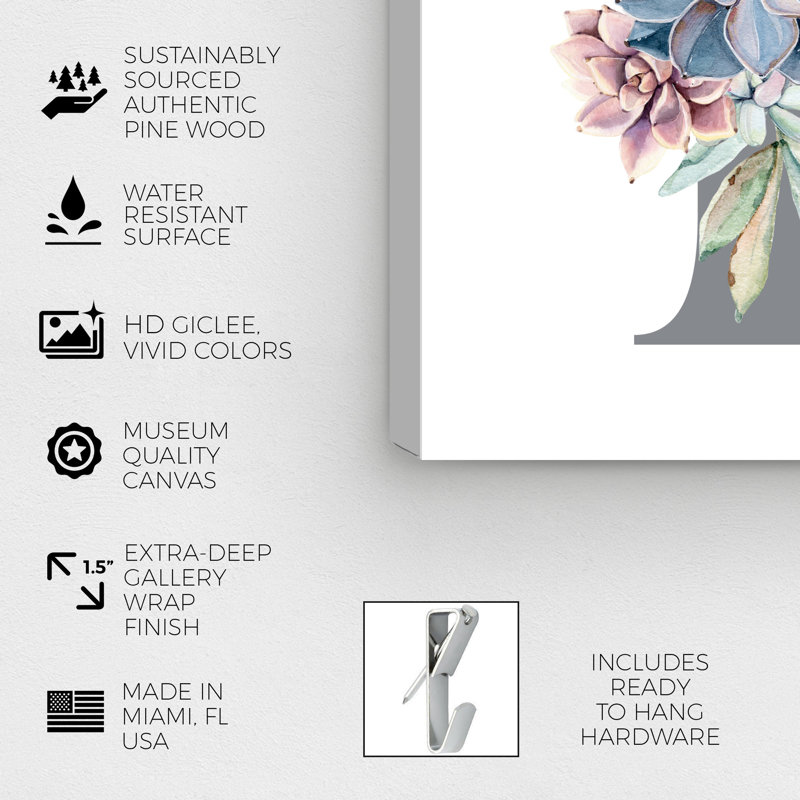 «Bret», H 24 po x l 24 po x P 1,5 po, B