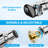 Chrome Handheld Shower Head With Led Temperature Display And On/off Switch