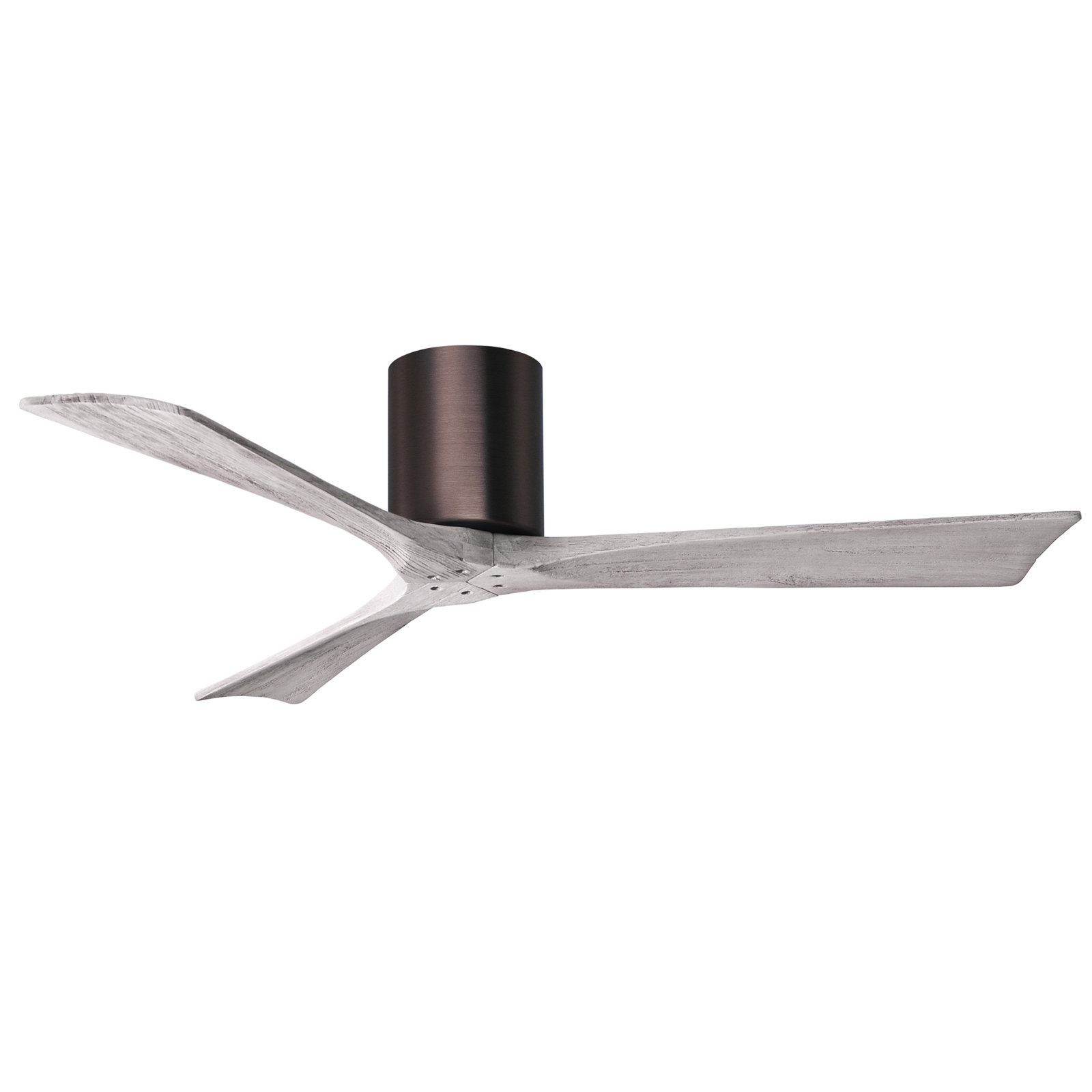 Olivier 3 Blade Ceiling Fan, Brushed Bronze, Barn Wood Tone, 52"