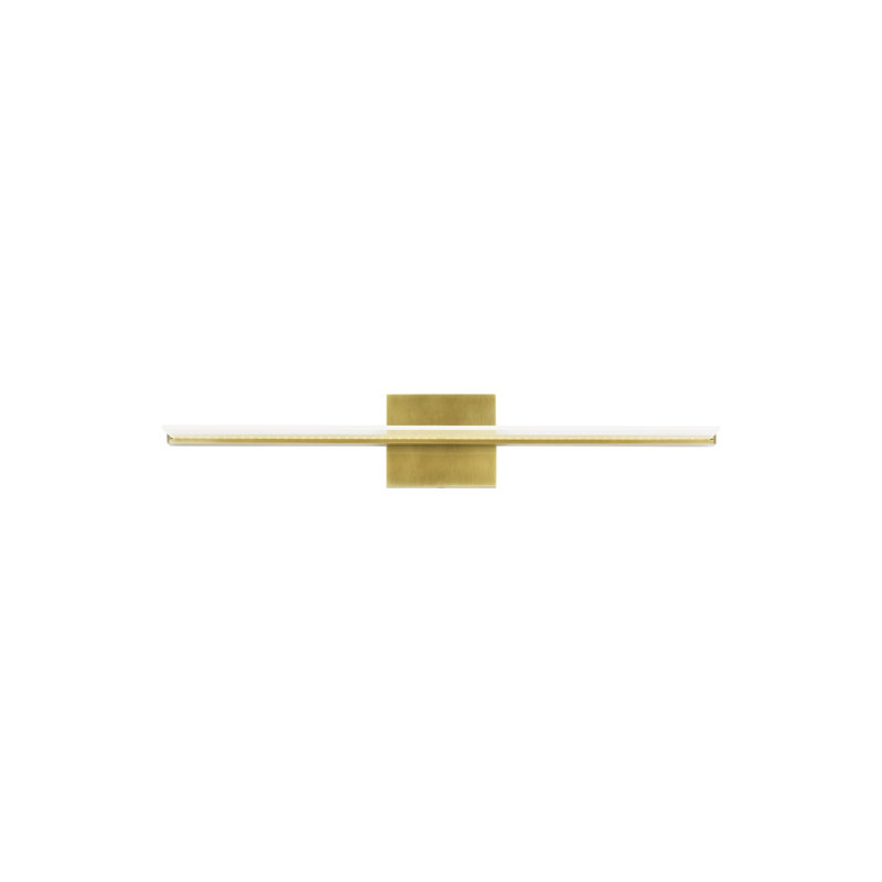 Span 1 - Light LED Bath Bar, 36", Plated Brass, 3000K