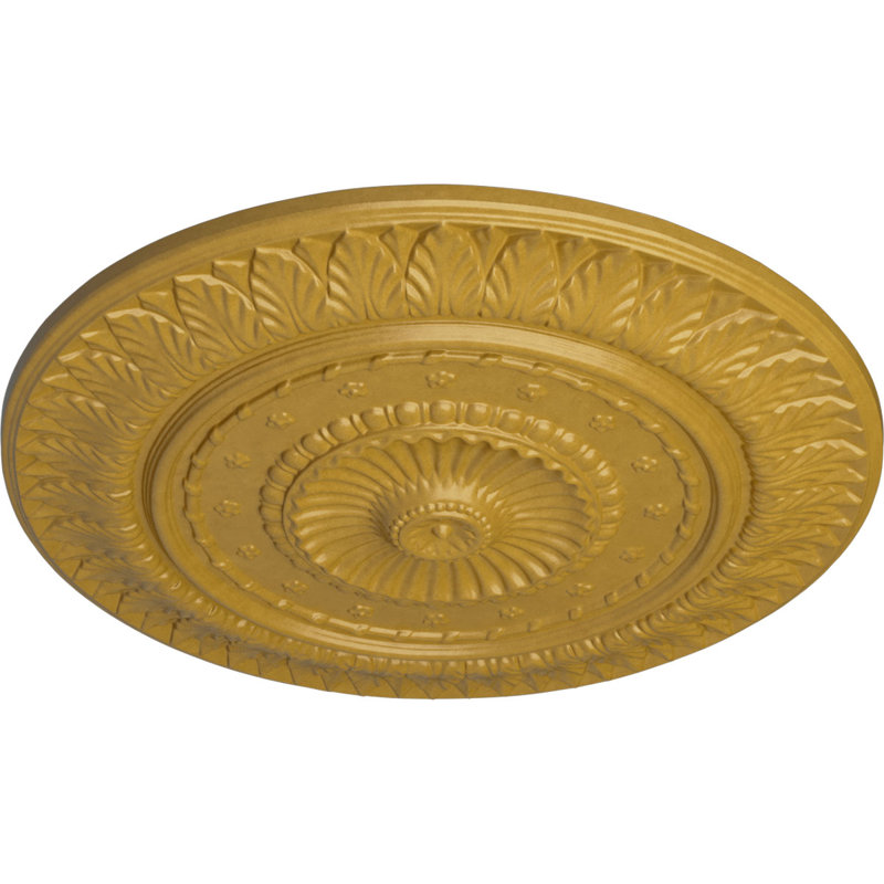 Médaillon de plafond 26 "P 5/16" x P 2 1/4 ", Or iridescent