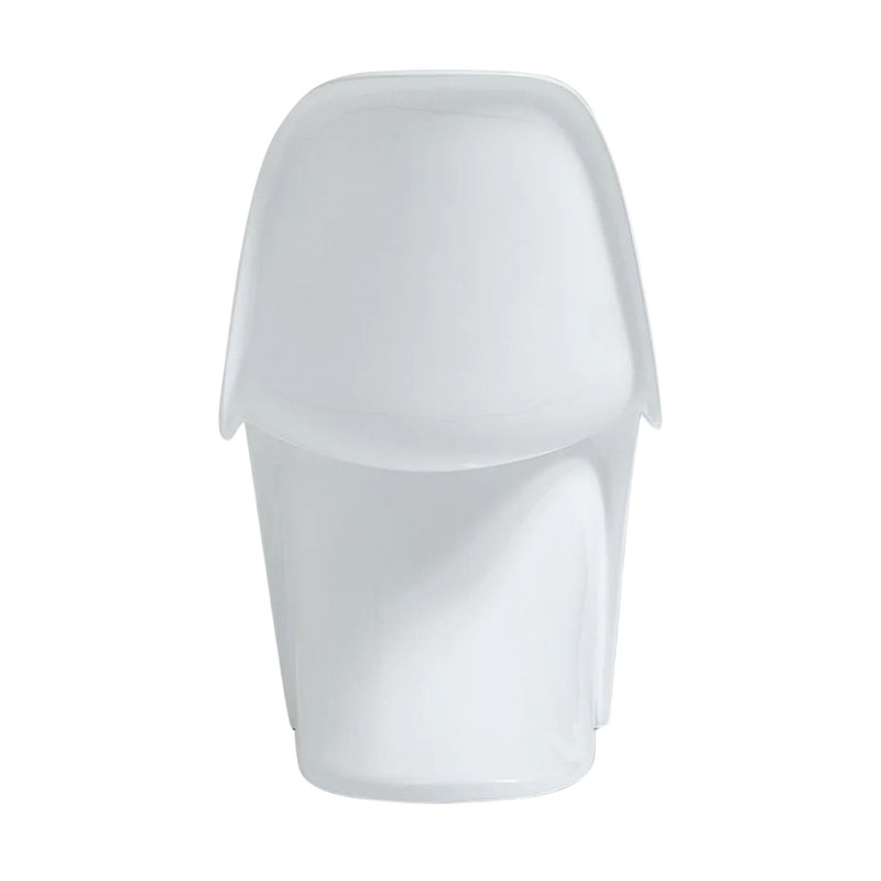Chaise Modholic Wave, blanc brillant (ensemble de 2), Blanc