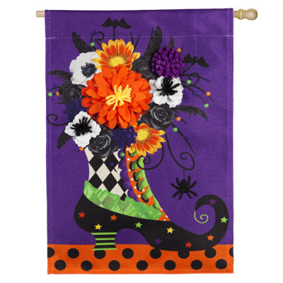 En toile jute à amorcer 2 côtés 44 x 28 po drapeau maison