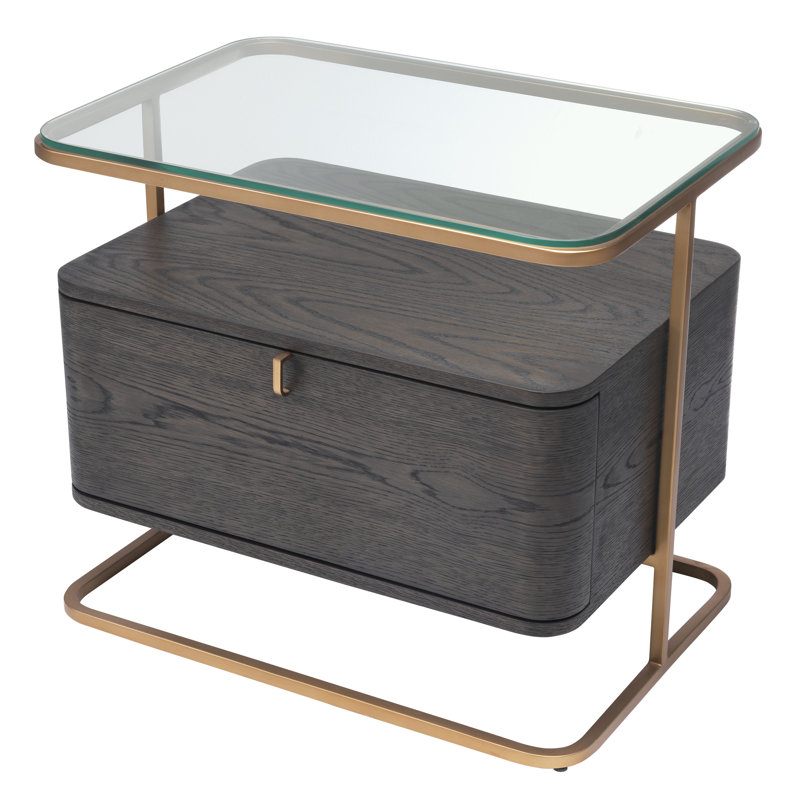 Augusto Glass End Table