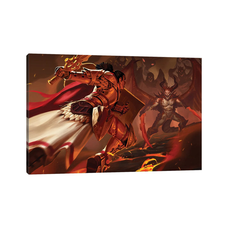 Duels - reproduction d'art mural - toile tendue, H 32 po x l 48 po, Toile tendue, Ne s’applique pas