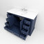 Ensemble de meuble-lavabo simple avec comptoir en quartz et robinet-563729102