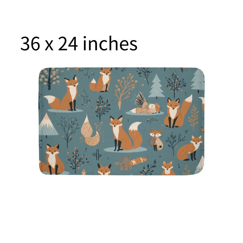 Tapis de bain Forest Fox, Birds, 36 x 24 po