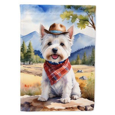 Cowboy Welcome House Flag