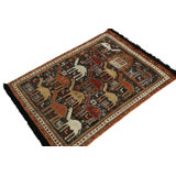Burano Hand Knotted Wool Animal Print Area Rug