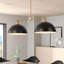2 - Light Dimmable Dome Kitchen Island Pendant Light