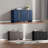Spacious Wood Sideboard & Buffet With Storage, Mdf, Antique Navy, Ideal For Kitchen & Dining